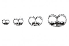 14k White Gold Push Back Earring Butterfly Backing Small Medium Large-by PC!!!
