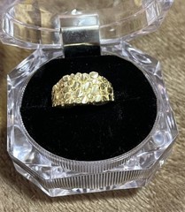 10k gold nugget ring size 7