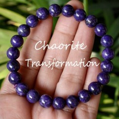 Natural Charoite Stone Bracelet Purple Gemstone Stretch Bracelet Handmade
