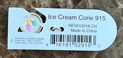 CHARM’D BY WATCHITUDE – Bracelet Ice Cream Silver Tone Double Sided Charm NEW