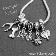 Silver Plated European Dangle Charm Adapter Bead – Bail – Charm Holder
