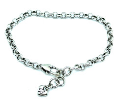 BRIGHTON Starter Rolo MED/LRGE Links Charm Bracelet LEGACY Excellent 8 inches