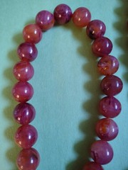 Chunky AMBER Colored Lucite Beaded Long Necklace