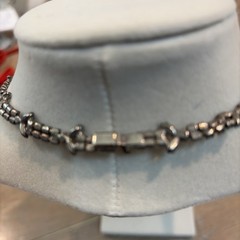 Lisner Sapphire & Sparkling Crystal Rhinestone Statement Collar Necklace 16”