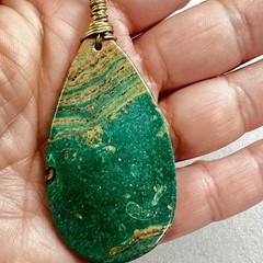3 Long Gold Tone Stone Pendant Necklaces Multicolor Red Green Drusy Butterfly