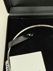 Nolan Miller Glamour Collection Necklace Omega Chain 18″ Glistening Bow Slide