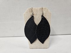 Handmade Leather Earrings Bulk Lot New 30 Pair Dangle Feather Shape
