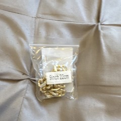 Gold Tone Cuban Link Pavé Clear Cubic Zirconia Bracelet 9 in Box Clasp