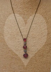 Sorrelli Lipstick Collection Drop Necklace NCF21AGLS
