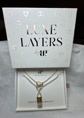 BP Spring 26 Luxe Layers Lock It Clear CZ on Gold & Silver- Lock, Key, and Rings