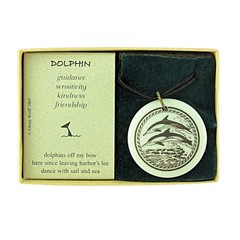 Touchstone Pottery Dolphins Porcelain Necklace