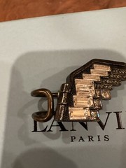 Lanvin Crystal Statement Eagle Oversized Cocktail Ring In Box With Tags Size 55