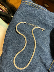 925 Sterling Silver Snake Chain Necklace, Adjustable Lobster Clasp Closure