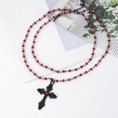 Gothic Pendant Necklace Emo Goth Necklace for Women Costume Jewelry Halloween Ch