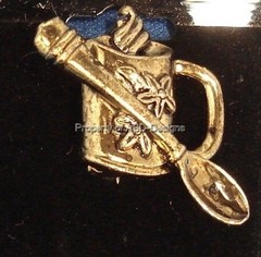 Gold Plated Java Tea Coffee Hot Cocoa Beverage Pin 5414