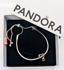 NEW 100% Authentic PANDORA 925 Family is Love Heart Bracelet Gift Set B802444