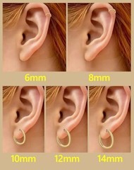5 Pairs Small Huggie Hoop Earrings for Women, 5 Pairs Gold – 6/8/10/12/14mm