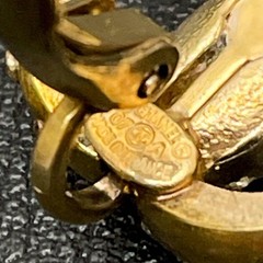Chanel Coco Mark Earrings 07A Rhinestone Icon Gold Women’s Jewelry Accessories