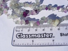Multi Fluorite crystal chip bead strands about 34″ long Reiki