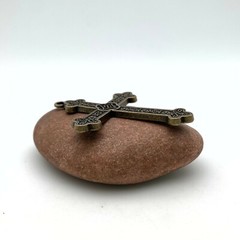 Bronze Colored Base Metal Cross Pendant (Available In 2 Options) (MC22)