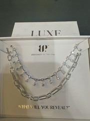 NK75187 For Keeps Diamond Cubic Zirconia with Silver Plating LUXE LAYER