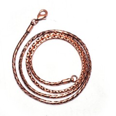 Pure Copper Chain Lobster Clasp Wheat Copper Chain Handmade Necklace Chain C-06