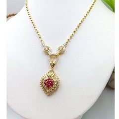 22K 23K 24K Thai Yellow Gold Plated Necklace Pendant Women Girl Jewelry 20 in