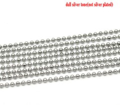 Stainless Steel Ball Chain 30 Inches 2.4mm Military Dog Tag necklace
