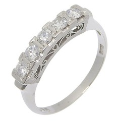 One character Ring PtPlatinum/diamond #6.0(US Size) 3.0g Women