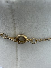 Authentic Vintage 1977 GIVENCHY Gold Plated Double G Logo Rhinestone Necklace
