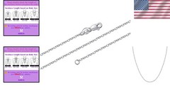 Luxury 1mm & 1.5mm Italian Silver Necklace with Lobster Claw Clasp – 14-30 Inch