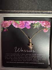 A Charmed Impression Warrior Arrowhead Necklace 1/20 14k GF NIB Survivor