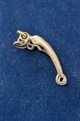 Vintage Stirling Silver Curb Bit Equestrian Charm Pendant