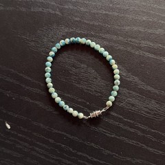 Hackmanite Natural Gemstone Bead Bracelet | Smooth Round 5mm