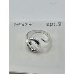 Apt. 9 Sterling Silver Swirl Bypass Ring Size 8 Polished 925 Silver New
