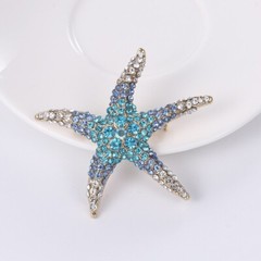 Fashion Starfish Brooch Pins Men Women Creative Corsage Animal Brooches Jewelry