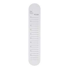 Silicone Memo Wrist Band 20cm Measure 237mm x 46mm Line Block White