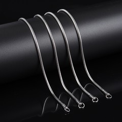 16”-24” Sterling Silver Round Snake Chain 1MM Flexible Italian Jewelry Chain