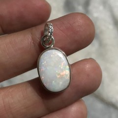 Natural Australian Multi Opal 925 Solid Sterling Silver Pendant Stone Size 17×13