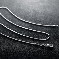 10PCS wholesale 925 sterling solid silver 1MM 16-30inch snake chain necklace