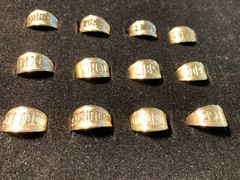 14KT GOLD PLATED ADJUSTABLE ZODIAC RING USA SELLER