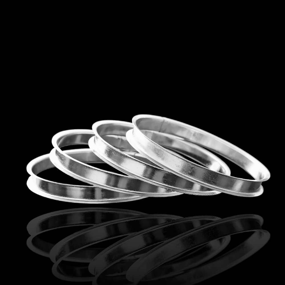 Golden Silver Blank Bangles for Gemstone Inlay All Size Available SET OF 10 Pcs