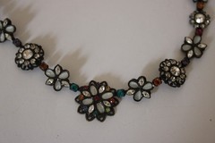 Sorrelli Gorgeous vintage Crystal Necklace with Multicolor Crystal