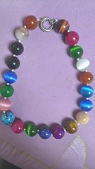 Huge Handmade Natural 20mm Multicolor Gemstone Round Beads Necklace 16-36in
