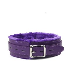 Leather choker Collar with Lock Adjustable Size for women