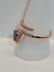 Bomb Party “Glitzy Chic” RBP #6428 SIZE 10 SAPPHIRE CUBIC ZIRCONIA NEW