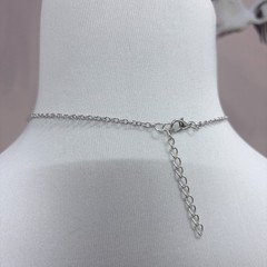 Silver Tiny Violin Pendant Adjustable Necklace | 16″ + 2″ Extender