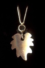 10K 16mm Solid Yellow & Rose Gold Clear Crystal CZ Leaf Petal Pendant Charm ~DD