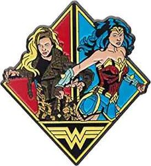 DC Comics Officially Licensed Wonder Woman Logo Cheetahl Base Metal Enamel Pin