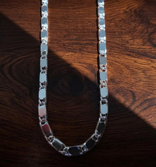 18 Inch Elegant Silver Bar & Link Classic Everyday Statement Chain Necklace